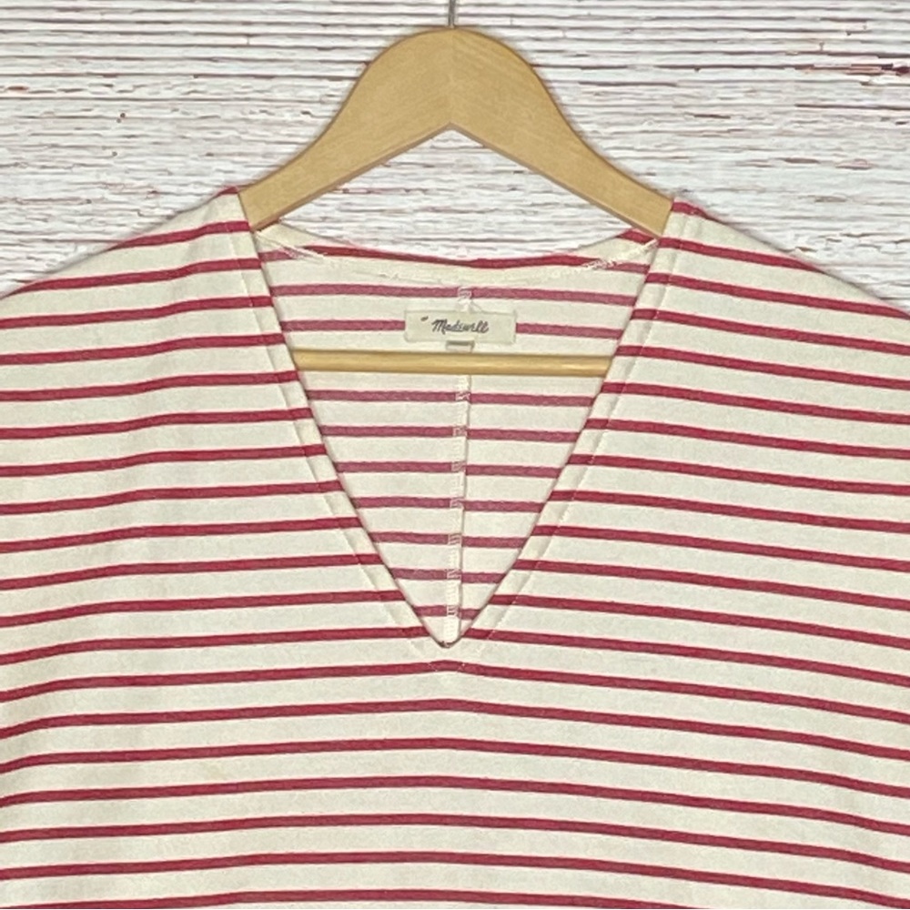 Madewell Striped Vacances Dress Red and White Sz XXS - Picture 10 of 16